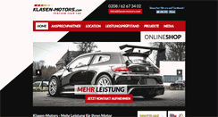 Desktop Screenshot of klasen-motors.com